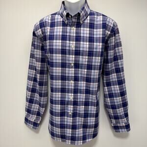 Lauren Ralph Lauren Black Label Men’s Plaid Stretch Button Up LS Shirt Size XL